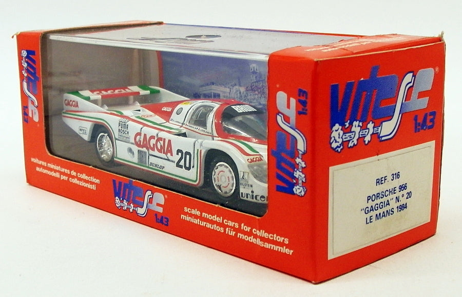 Vitesse 1/43 Scale Model Car 316 - Porsche 956 Gaggia #20 LM 1984
