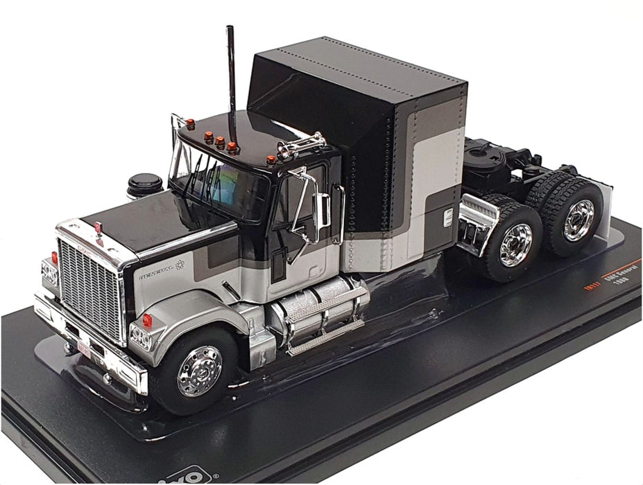 Ixo 1/43 Scale Diecast TR117 - 1980 GMC General Truck - Black/Silver