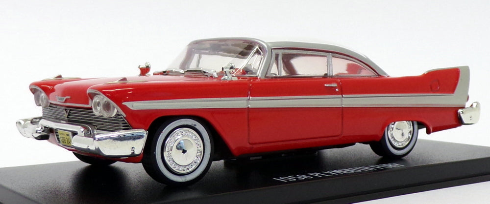 Greenlight 1/43 Scale 86529 - 1958 Plymouth Fury - Christine Red/White
