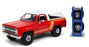 Jada 1/24 Scale Diecast 32308 - 1980 Chevrolet Blazer - Red/White