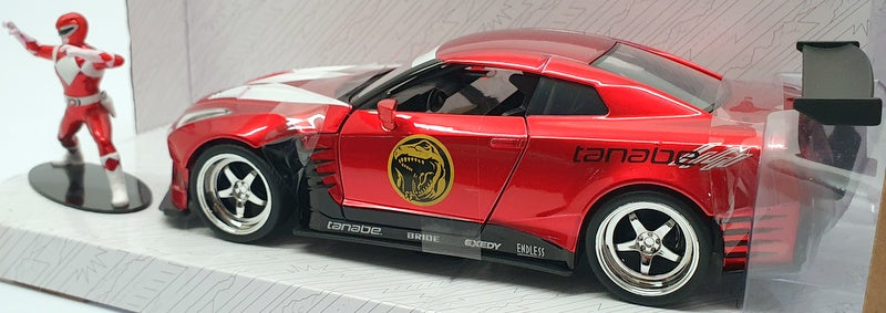 Jada 1/24 Scale Model Car #31908 - 2009 Nissan GTR (R35) Red Power Ranger