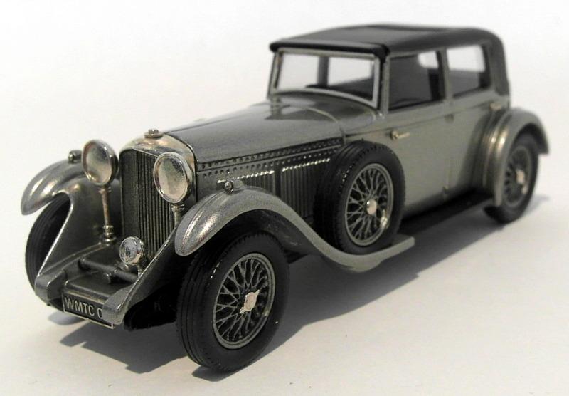Lansdowne Models 1/43 Scale LDM75X - 1930 Bentley 8-Litre - Silver Grey/Black