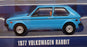 Greenlight 1/64 Scale 36020-E - 1977 Volkswagen Rabbit - Blue
