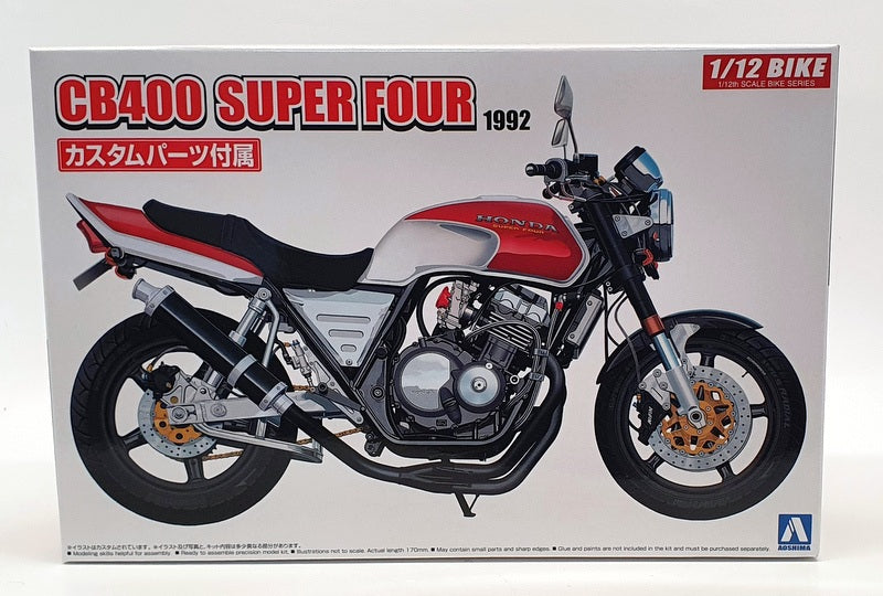 Aoshima 1/12 Scale Model Kit 1442800 - 1992 Honda CB400 Super Four