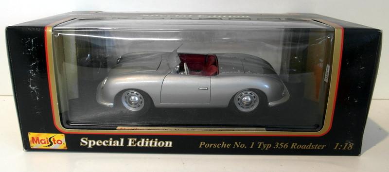 Maisto 1/18 Scale Diecast - 31853 Porsche No.1 Type 356 Roadster silver