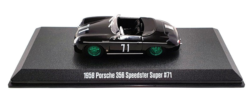 Greenlight 1/43 Scale 86538 - 1958 Porsche 356 Speedster Super #71 Chase - Black