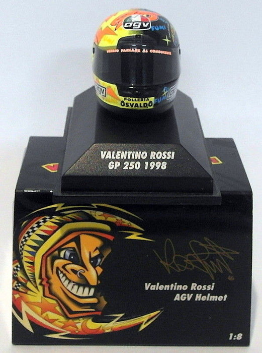 Minichamps 1/8 Scale 397 980046 - AGV Helmet Moto GP 250 1998 V. Rossi
