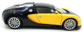 Autoart 1/18 Scale Diecast 70904 Bugatti EB 16.4 Veyron Show Car - Black/Yellow