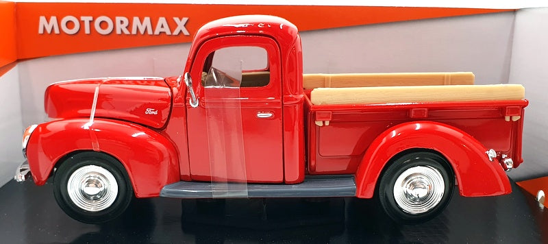 Motormax 1/24 Scale Diecast 73234 - 1940 Ford Pickup - Red