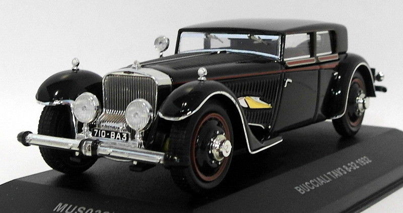 Ixo Models 1/43 Scale MUS032 - 1932 Bucciali Tav3  - Black