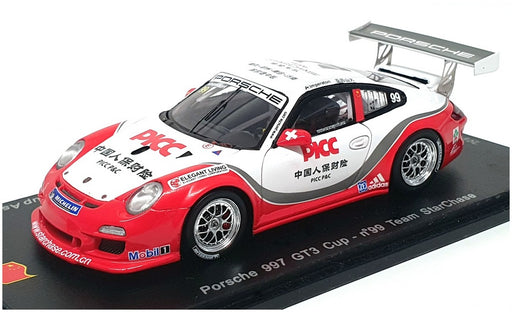 Spark 1/43 Scale SA022 - Porsche 997 GT3 Cup #99 A. Imperatori - Red/White