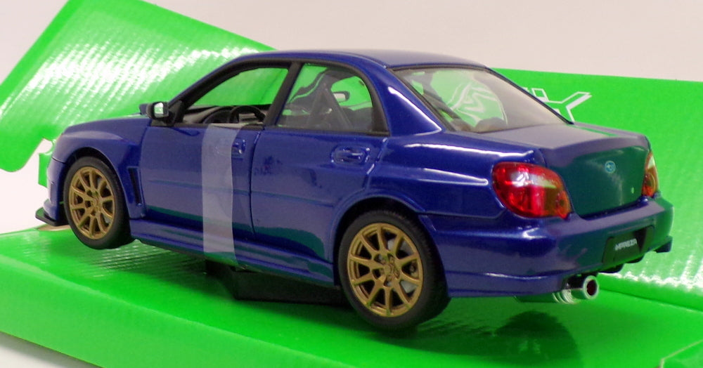 Welly 1/24-27 Scale Model Car 22487NS-W - Subaru Impreza WRX STI - Blue
