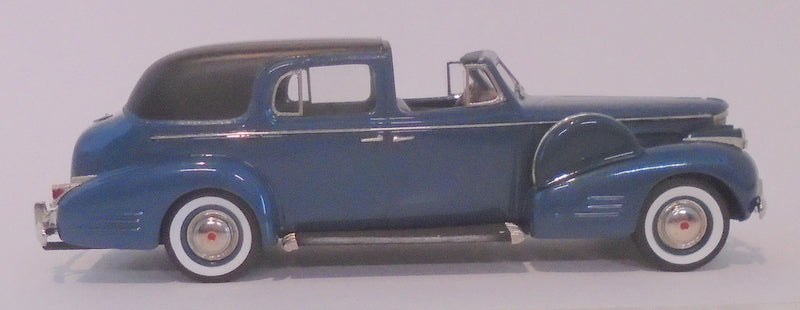 Brooklin 1/43 Scale BRK209 - 1938 Cadillac Series 75 Town Car Blue/Black