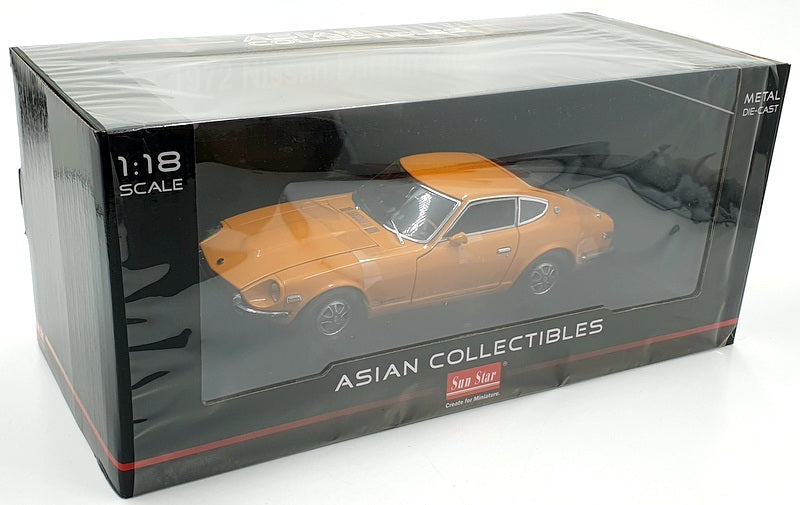 Sun Star 1/18 Scale Diecast 3511 - 1972 Nissan Datsun 240Z - Orange