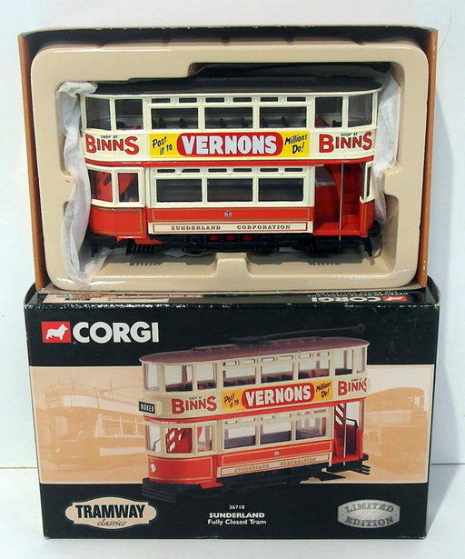 Corgi 1/76 Scale Diecast Model 36710 - Fully Closed Tram - Sunderland
