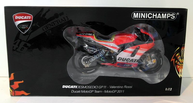Minichamps 1/12 Scale Diecast 122 110046 Ducati Desmosedici GP11 2011 Rossi