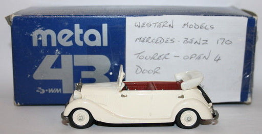Metal 43 / Minimarque 1/43 Scale - Mercedes 170 Tourer Open 4 Dr - White