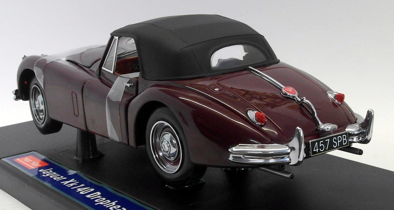 Sunstar 1/18 Scale Diecast - 3202 Jaguar XK140 Drophead Coupe Maroon