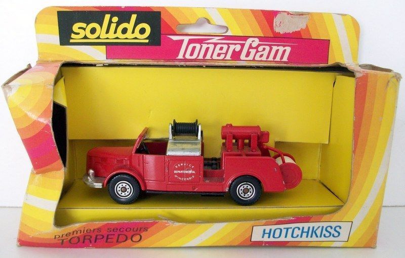 SOLIDO  - 362 HOCHKISS PREMIERS SECORS TORPEDO FIRE ENGINE