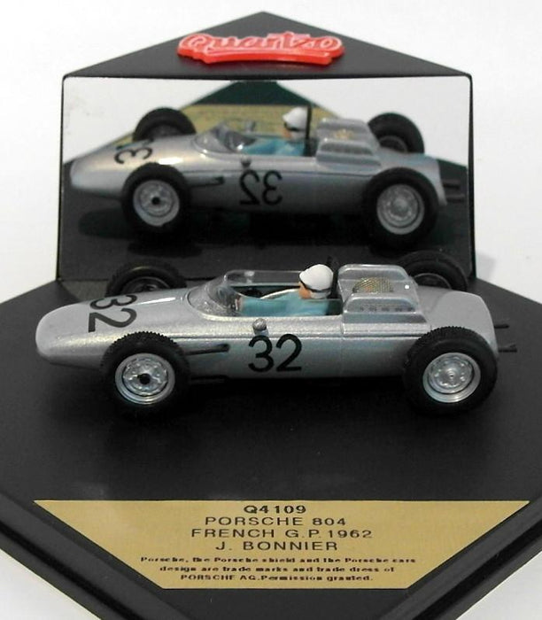 Quartzo 1/43 Scale Q4109 - Porsche 804 F1 - French GP 1962 - #32 J.Bonnier