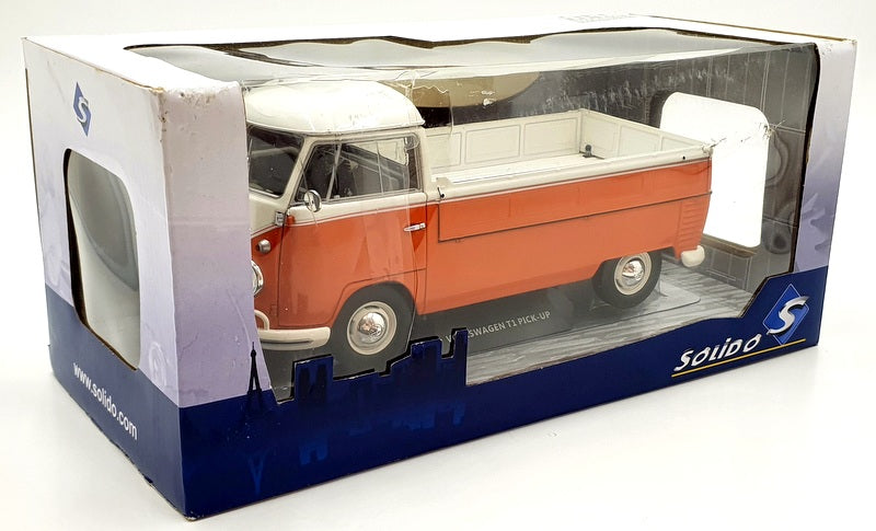Solido 1/18 Scale S1806701 Volkswagen VW T1 Pick Up 1950 - Orange/White