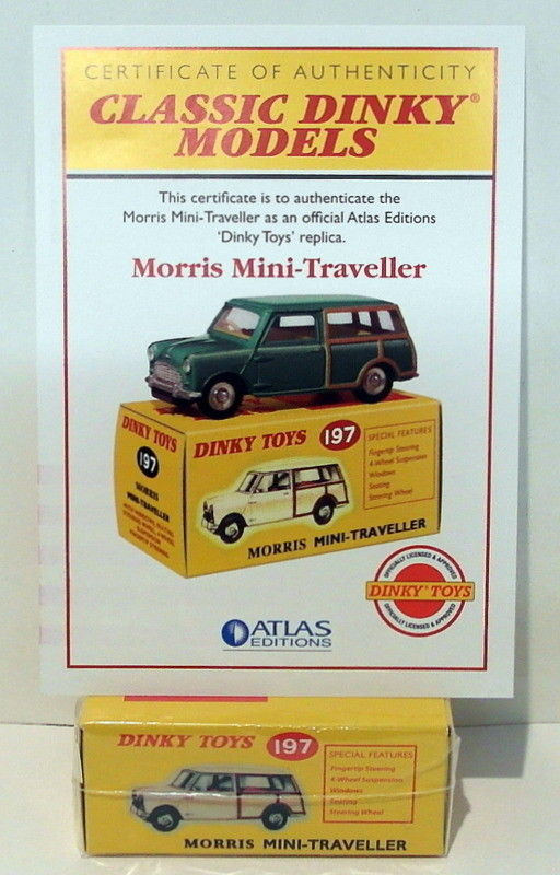 Atlas Editions Dinky Toys 197 - Morris Mini Traveller - Green MIMB