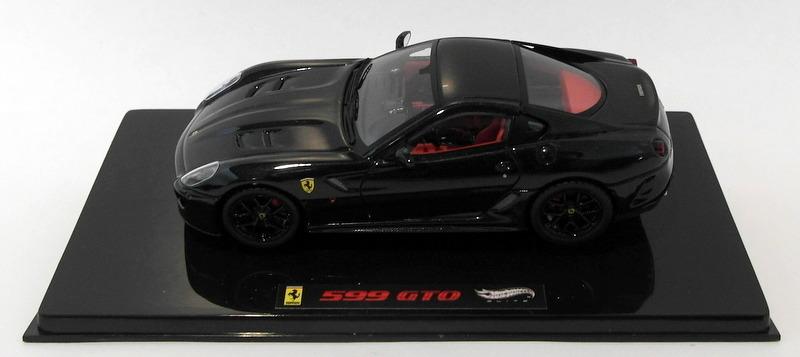Hot Wheels 1/43 Scale Diecast T6932 - Ferrari 599 GTO - Black