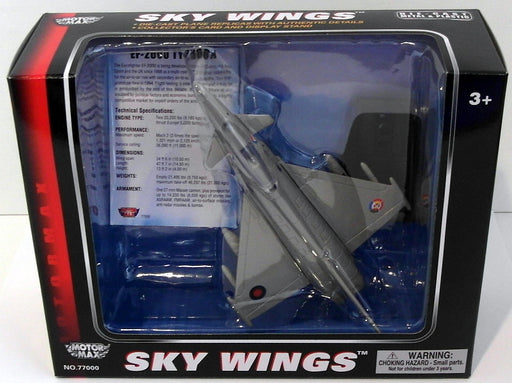 Motormax Skywings 1/100 Scale 77009 EF-2000 Typhoon With Display Stand