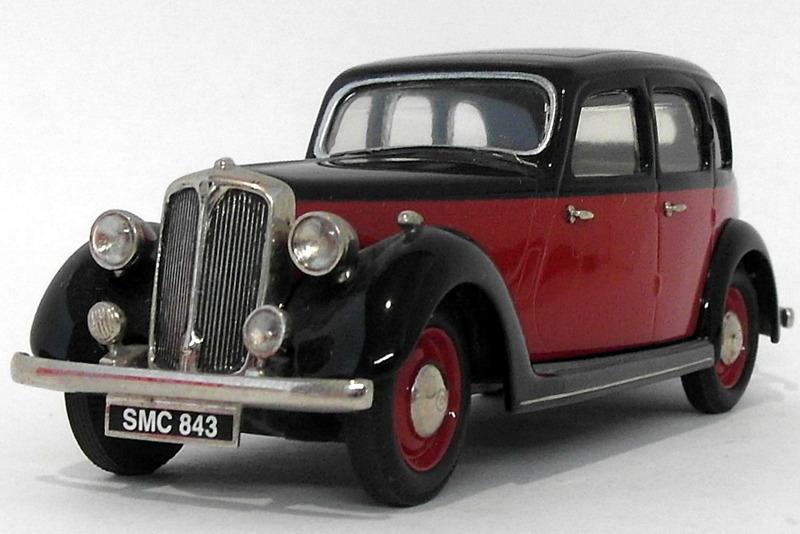 Somerville Models 1/43 Scale 148 - 1937 Rover P-2 (6 Light) - Maroon/Black