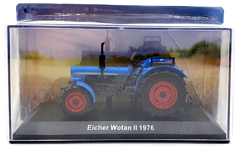 Hachette 1/43 Scale Model Tractor HL12 - 1976 Eicher Wotan II - Blue