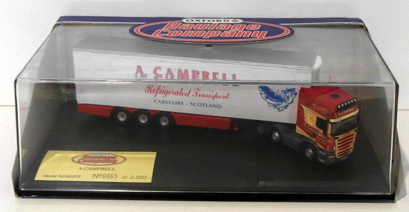 Oxford Diecast 1/76 Scale SCA02FR - Scania Truck - A.Campbell