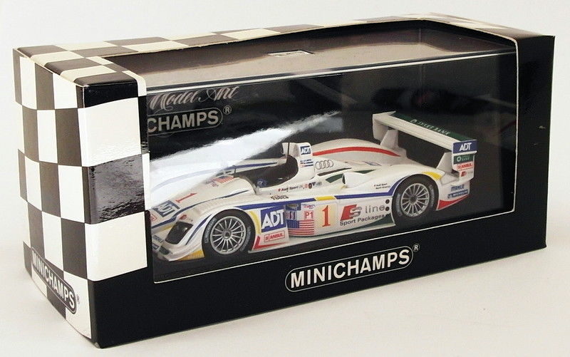 Minichamps 1/43 Scale Model Car 400 051301 - Audi R8 12h Sebring 2005