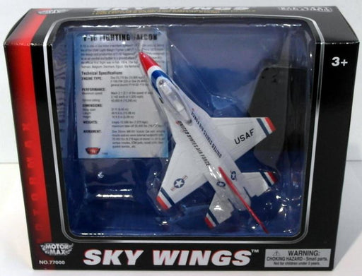 Motormax Skywings 1/100 Scale 77005 - F-16 Fighting Falcon With Display Stand