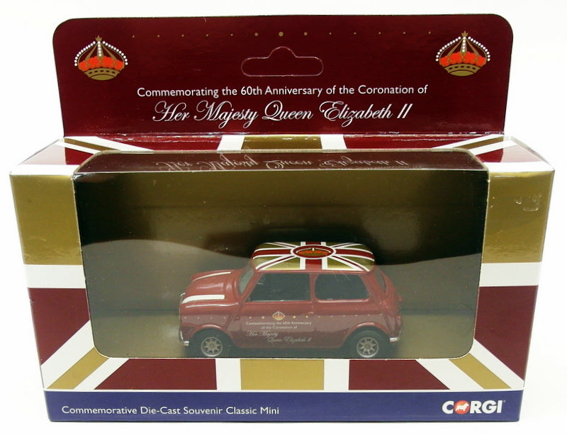 Corgi 1/36 Scale Model Car CC82288 - Queen's Coronation Classic Mini
