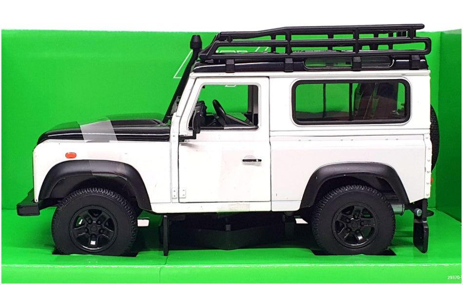 Welly NEX 1/24 Scale 22498SP-W - Land Rover Defender - White/Black