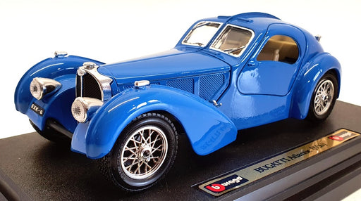 Burago 1/24 Scale Model Car 1503 - 1936 Bugatti Atlantic - Blue