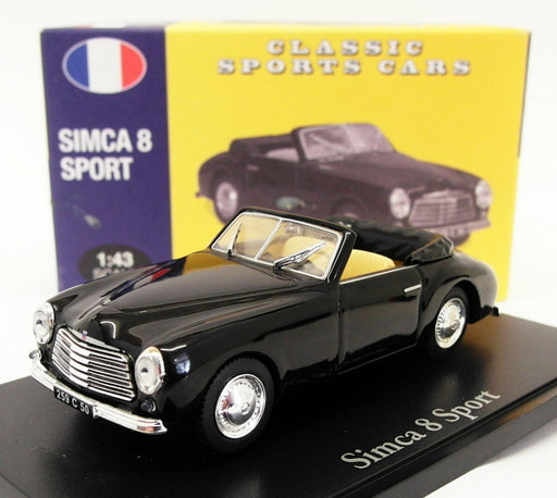 Atlas Editions 1/43 Scale Diecast 4 656 124 - Simca 8 Sport - Black