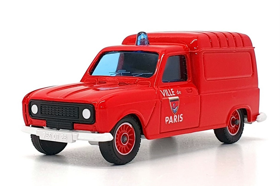 Solido 1/43 Scale Diecast 1325 - Renault 4 Van Fire Vehicle - Red