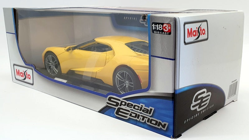 Maisto 1/18 Scale Diecast - 46629 - 2017 Ford GT - Yellow