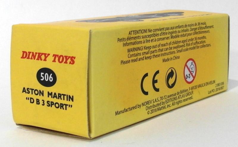 Atlas Editions Dinky Toys 506 - Aston Martin DB3 Sport - Green