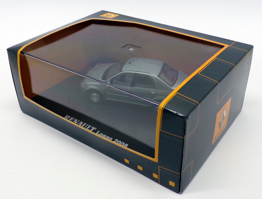 Eligor 1/43 Scale 77 11 425 984 - 2008 Renault Logan - Electric Blue