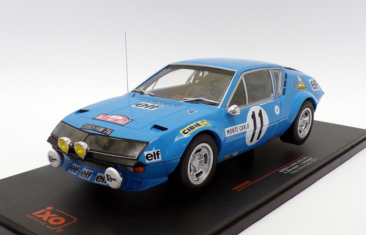 Ixo 1/18 Scale 18RMC036B - Renault Alpine A310 - #11 Monte Carlo Rally 1975