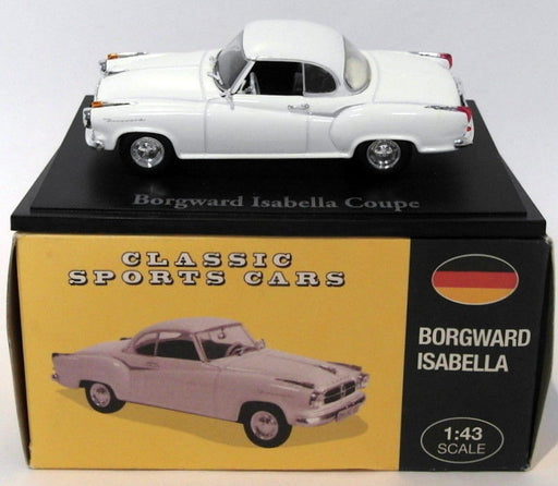 Atlas Editions 1/43 Scale Dioecast 4 656 129 - Borgward Isabella - White