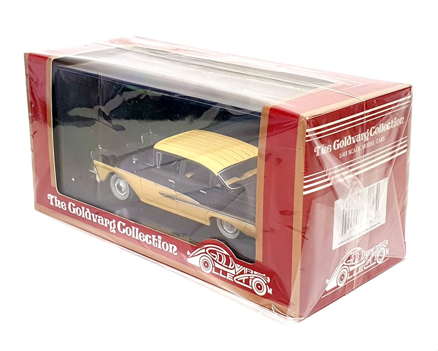 Goldvarg 1/43 Scale GC-026A - 1958 Ford Fairlane 4Dr - Gunmetal Grey/Sun Gold