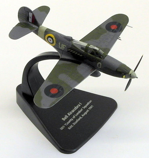 Oxford Diecast 1/72 Scale AC071 Bell Airacobra I 601 County Of London Sq '40 RAF