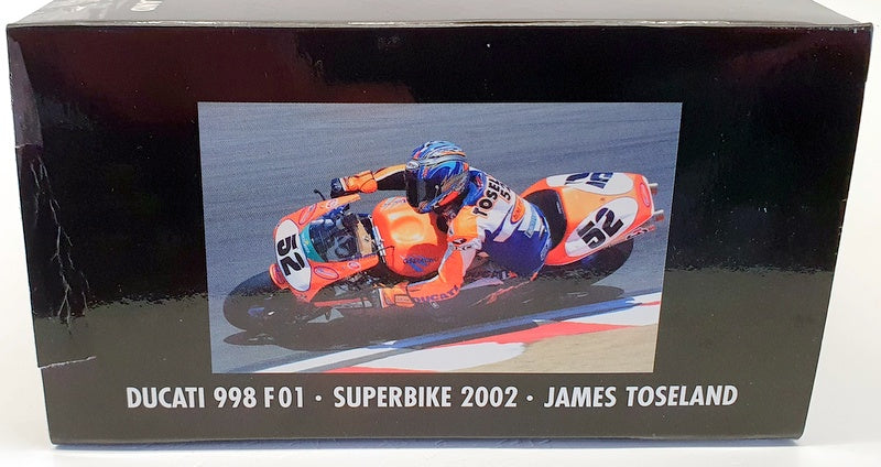 Minichamps 1/12 Scale 122 021252 - Ducati 998 F 01 WSB 2002 James Toseland