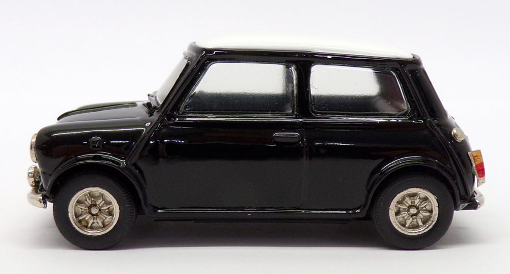 BMC 1/43 Scale Model Car BMC191119S - Mini Cooper - Black/White