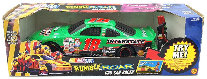 Toy Biz 1/18 Scale 57080 - Rumble Roar NASCAR Gas Can Racer With Figure