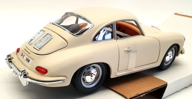 Burago 1/24 Scale Model Car 22079 - 1961 Porsche 356B Coupe - Cream