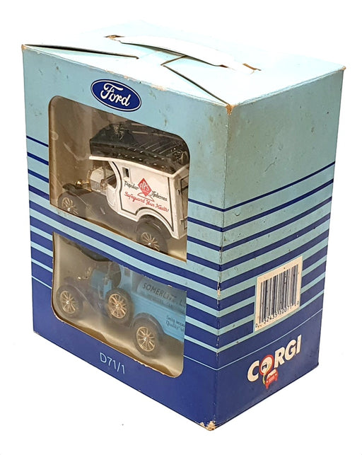 Corgi Diecast D71/1 - 4 Piece Box Set Of 2 Ford Vans & 2 Trucks